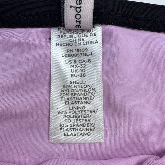 NWT - Nanette Lepore Black & Pink Embroidered Side Tie Bikini Bottoms w/ Tassels - Picture 8 of 9